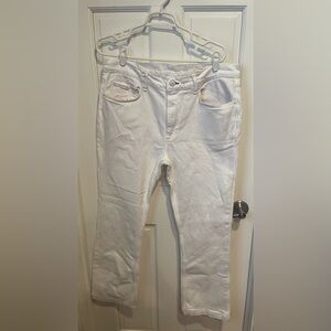Rag & Bone Payton Womens White Denim Bootcut Jeans Size 33